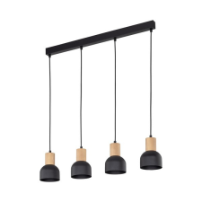 TK Lighting Cairo fekete-barna függesztett lámpa (TK-4896) E27 4 izzós IP20 világítás