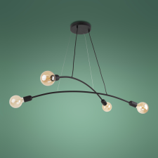 TK Lighting Helix fekete függesztett lámpa (TK-2724) E27 4 izzós IP20 világítás