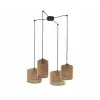 TK Lighting Juta függesztett lámpa barna