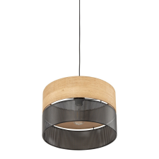 TK Lighting Nicol fekete-barna függesztett lámpa (TK-4799) E27 1 izzós IP20 világítás