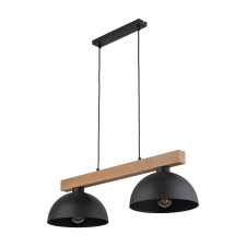 TK Lighting Oslo fekete-barna függesztett lámpa (TK-4711) E27 2 izzós IP20 világítás