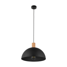 TK Lighting Oslo fekete-barna függesztett lámpa (TK-4852) E27 1 izzós IP20 világítás