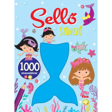 TKK Kereskedelmi Kft. - Sellő színező - 1000 strasszkő gyermek- és ifjúsági könyv