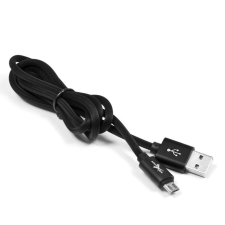 TKN mobil adat és töltő kábel micro USB 100 cm fekete KAB000193 mobiltelefon kellék
