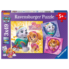 Tlapková patrola 3x49 puzzle szett puzzle, kirakós