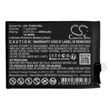 TLp049FA. Telefon akkumulátor 4900 mAh mobiltelefon akkumulátor