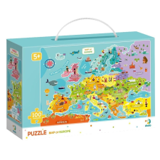 TM Toys (DOP300124) Európa térkép 100 db-os puzzle puzzle, kirakós