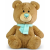 TM Toys Fényes Orrú Plüss Maci - 25 cm (GXP-850509)