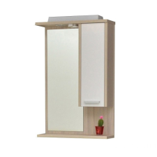 TMP cabinets ZX sonoma 55/65/75 cm tükrös szekrény LED világítással fürdőszoba bútor