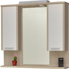TMP cabinets ZX sonoma 95 cm tükrös szekrény dupla, LED világítással fürdőszoba bútor
