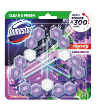 Toalett öblítő DOMESTOS Power5 Lavender 3x55 g tisztító- és takarítószer, higiénia