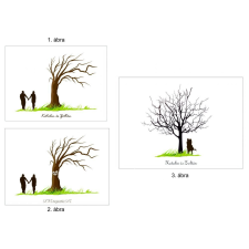  Többféle ujjlenyomatfa dekorációs kellék