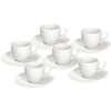 TOGNANA GOLF kávéscsészekészlet csészealjakkal, 6 db, 90 ml