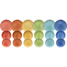 TOGNANA KALEIDO, 18 db (MC07018M145) tányér és evőeszköz