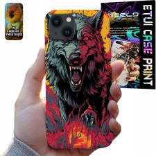 TOK ALMA IPHONE 13 MINI - VAD FARKASFALKA + FÓLIA tok és táska