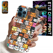 TOK ALMA IPHONE 13 PRO MAX - MACSKÁK ARANYOS ÁLLATOK MINTÁK tok és táska