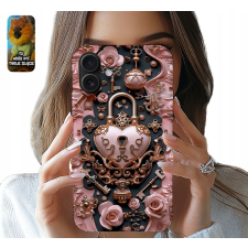TOK ALMA IPHONE 16 PLUS - ELEGÁNS NŐI DESIGN LAKAT SZÍVE tok és táska