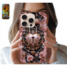 TOK ALMA IPHONE 16 PRO - ELEGÁNS HÖLGYEK DESIGN LAKAT SZÍVE tok és táska