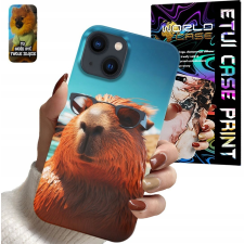 TOK APPLE IPHONE 15 PLUSHOZ - ARANYOS CAPYBARA ÁLLATOKKAL + FILM tok és táska
