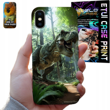  TOK APPLE IPHONE X / XS - DINOSZAURUSZ DINO DIZÁJN FIÚNAK + ÜVEG tok és táska