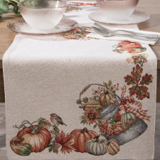  Tök mintás gobelin asztalterítő Natúr 40x100 cm +/-5% lakástextília