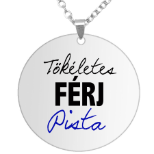  Tökéletes férj egyedi névvel medál lánccal, választható több formában és színben nyaklánc