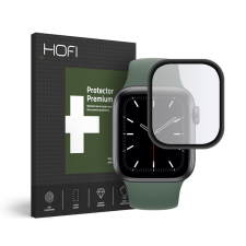 TokShop Apple Watch 4-5 (38 mm), Kijelzővédő fólia, ütésálló fólia (az íves részre nem hajlik rá!), Tempered Glass (üveg), Hybrid Glass, fekete okosóra kellék