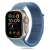 TokShop Apple Watch 4-6, SE, SE (2022) (38 / 40 mm) / Watch 7-9 (41 mm) / Watch 10 (42 mm), textíl pótszíj, nylon, állítható, légáteresztő, TP Nylon, kék (TS9426)