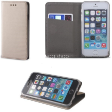 TokShop Huawei P40, Oldalra nyíló tok, stand, Smart Magnet, arany tok és táska