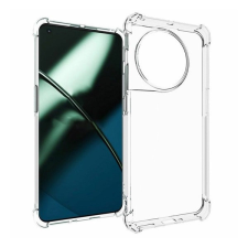 TokShop OnePlus 11, Szilikon tok, közepesen ütésálló, légpárnás keret, átlátszó tok és táska