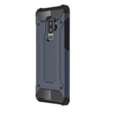 TokShop OnePlus 8, Műanyag hátlap védőtok, Defender, fémhatású, sötétkék tok és táska