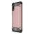 TokShop Samsung Galaxy M51 SM-M515F, Műanyag hátlap védőtok, Defender, fémhatású, vörösarany