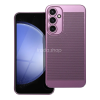 TokShop Samsung Galaxy S23 FE SM-S711, Műanyag hátlap védőtok, légáteresztő, lyukacsos minta, Breezy, lila