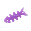 TokShop Univerzális fülhallgató tartó, 3D hal minta, lila