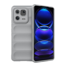 TokShop Xiaomi 13 Pro, Szilikon tok, közepesen ütésálló, 3D minta, világosszürke tok és táska