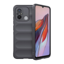 TokShop Xiaomi Redmi 12C, Szilikon tok, közepesen ütésálló, 3D minta, sötétszürke tok és táska