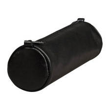 Tolltartó Clairefontaine Age-bag kerek 21x6 cm bőr fekete tolltartó