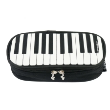  Tolltartó fekete színű, zongorabillentyűs tolltartó