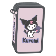  Tolltartó Kuromi három részes felszerelt rózsaszín tolltartó