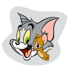 Tom és Jerry formapárna, díszpárna 32*32 cm lakástextília