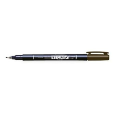 TOMBOW Színes ecsetfilc - Kemény hegyű , Tombow Brush pen Fudenosuke / Brown - Barna (1 db) filctoll, marker