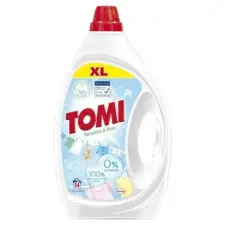  Tomi Gél Sensitive&amp;Pure folyékony mosószer 2,25L 50 Mosásos tisztító- és takarítószer, higiénia
