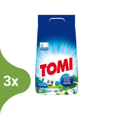 Tomi mosópor fehér ruhákhoz - 50 mosás 3kg (Karton - 3 db) tisztító- és takarítószer, higiénia