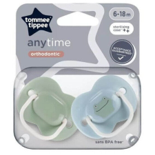 Tommee Tippee Anytime nyugtatócumi 6-18 hó 2 db - béka cumi