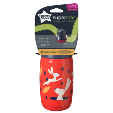 Tommee Tippee itatópohár - Superstar Insulated Sportee Bottle sportkupakos hőtartó 266ml 12hó piros itatópohár