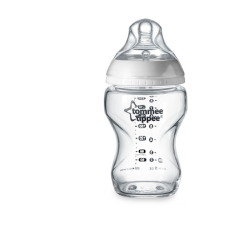 Tommee Tippee Közelebb a természeteshez BPA-mentes Üveg cumisüveg 250ml cumisüveg