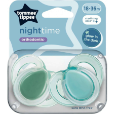 Tommee Tippee Night Time játszócumi 18-36 hó 2 db - menta cumi