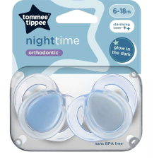  Tommee Tippee Night Time játszócumi 6-18 hó 2 db - kék cumi