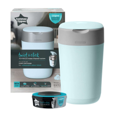 Tommee Tippee Twist&Click pelenkacsomagoló vödör - Kék pelenkatartó vödör