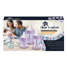 Tommee Tippee újszülött cumisüveg szett - Advanced Anti-Colic 9 db-os lila cumisüveg